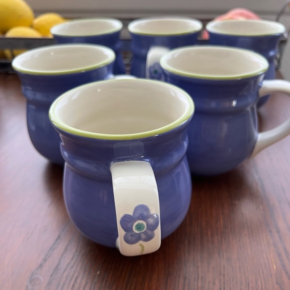 6 Pfaltzgraff Mugs Gillian Pattern - Picture 5 of 5